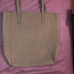 Old navy grey felt tote purse